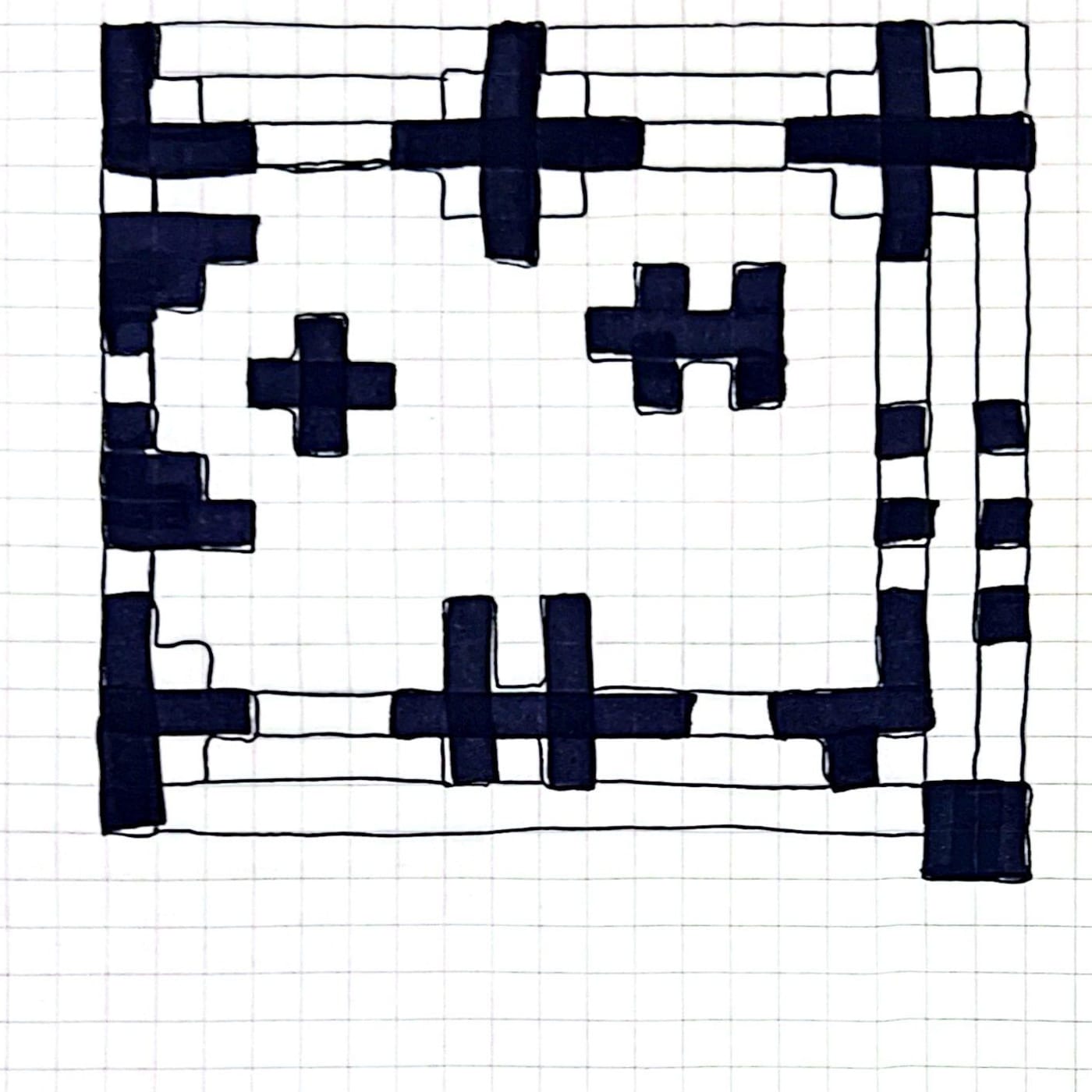 Crosses in a courtyard