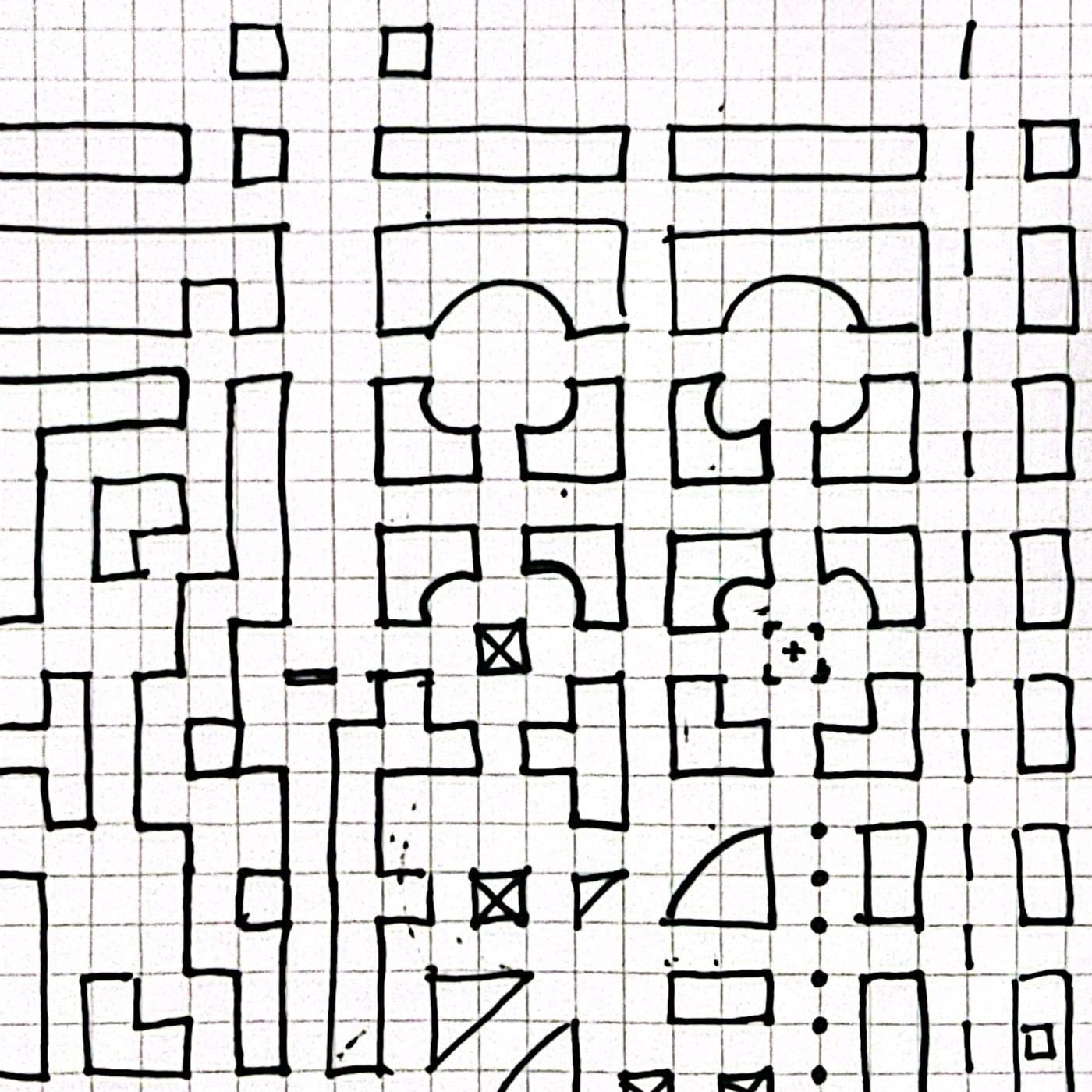 Wall sets on a grid