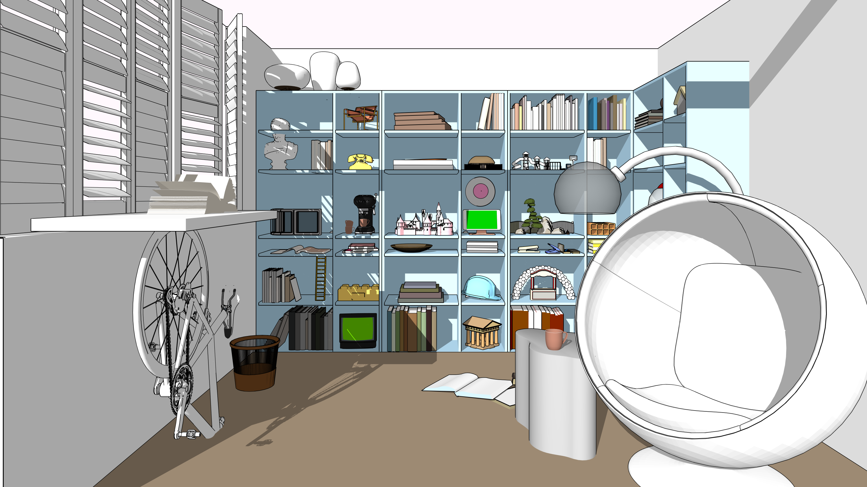 Moe's illustrated office